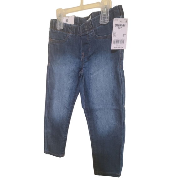 NWT OshKosh B’Gosh Jegging Toddler Girls 3T Medium Wash Jeans - Picture 3 of 8